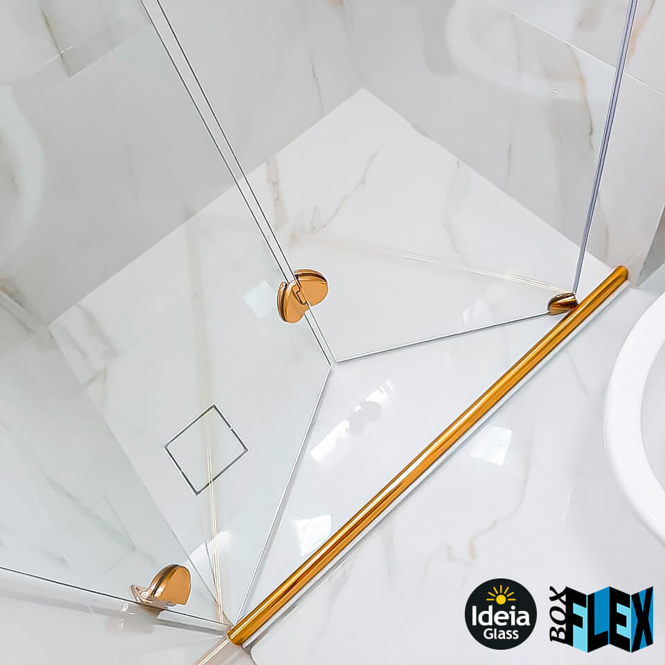 Box Flex · Acabamento dourado